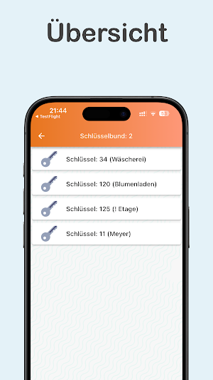 Schlüsselregistrierung Screenshot 0