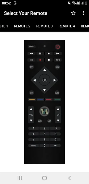 Vizio TV Remote Screenshot 2