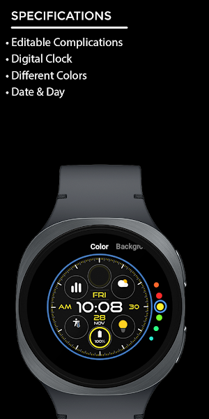 Night 20D - Digital Watch Face Screenshot 3