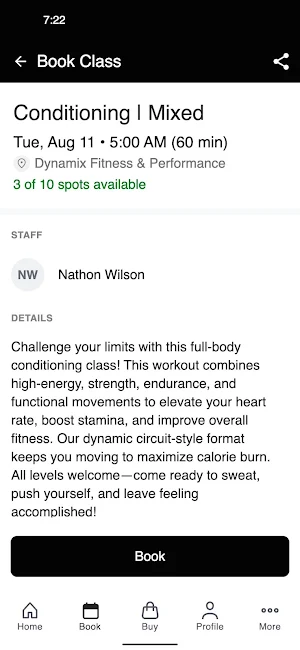 Dynamix Fitness & Performance Screenshot 2