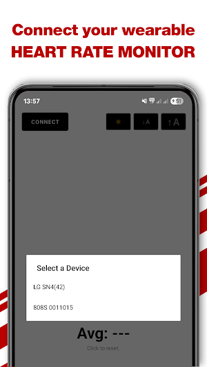 Simple Heart Rate Monitor Screenshot 1