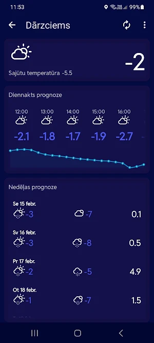 Meteo Latvia Screenshot 2