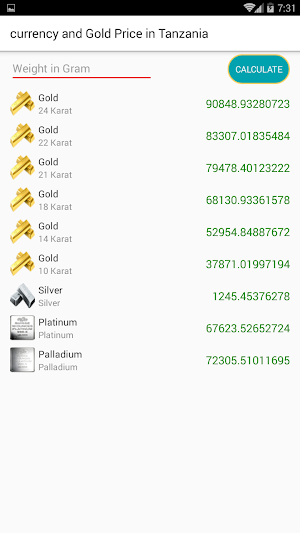 currency & Gold Price in Tanza Screenshot 3