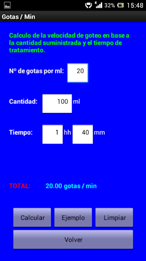 Cálculos de Enfermería Screenshot 1