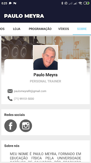 Paulo Meyra Physical Trainer Screenshot 3