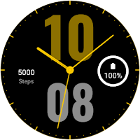 digital+analog watch face