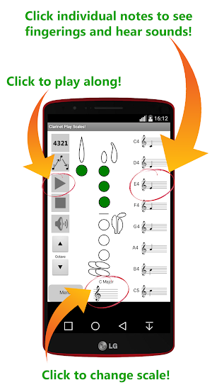 Clarinet Play Scales Trial Screenshot 0