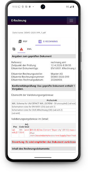 E-Rechnung (View & Validate) Screenshot 3