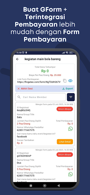 Fingatee: Iuran & Patungan Screenshot 3