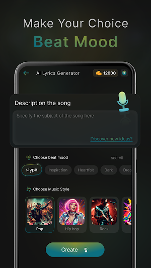 AI Lyrics Generator & Rap Song Screenshot 3