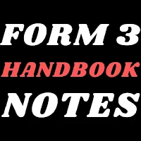 Form 3 Subjects handbook