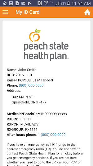 Peach State Health Plan Screenshot 3