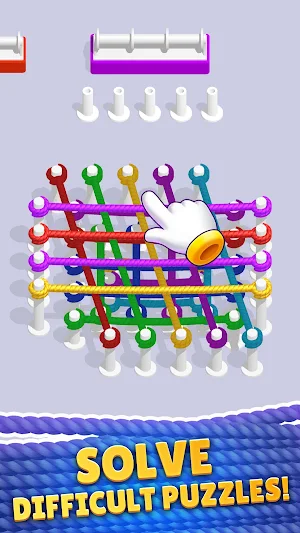 Rope Jam:Tangle Sort Screenshot 1