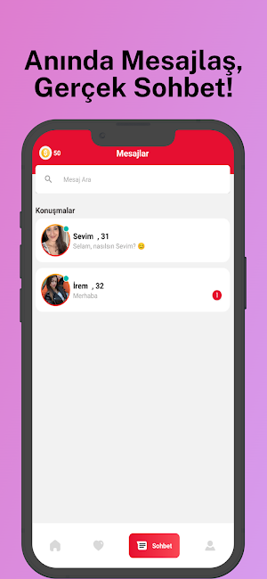 Doyumsuz - Sohbet & Tanışma Screenshot 2