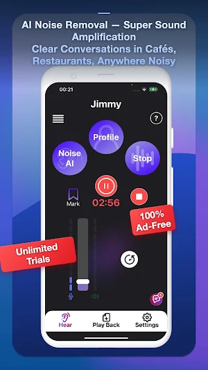Hearing aid app - ngHero AI Screenshot 0