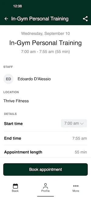 Thrive Fitness Worldwide Screenshot 2