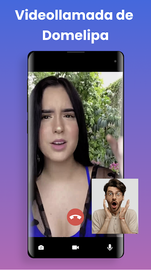 Domelipa Fake Video Call, Chat Screenshot 1