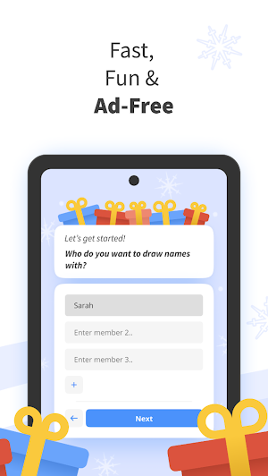 DrawNames - Secret Santa Generator with Wish Lists Screenshot 2