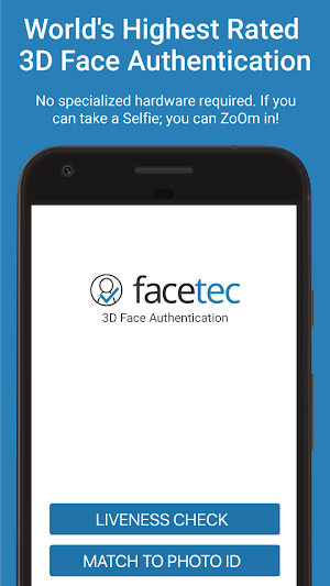 FaceTec Demo Screenshot 1