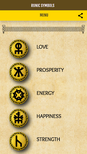 Runic Symbols for Amulets and Magic Talismans Screenshot 0