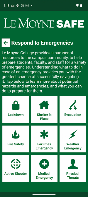 Le Moyne Safe Screenshot 3