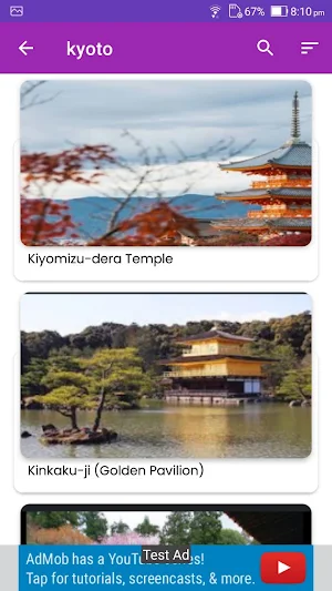Kyoto travel guide Screenshot 2