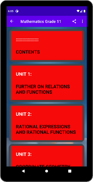 Mathematics Grade 11 Screenshot 3