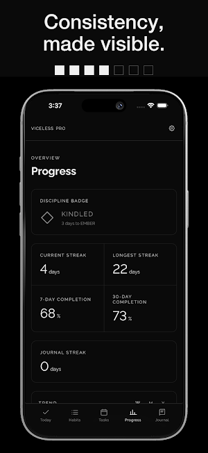 Viceless - Discipline Tracker Screenshot 3