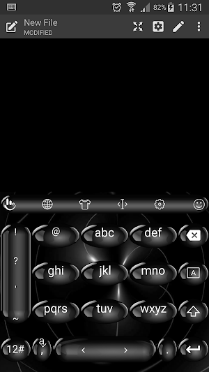 Keyboard Theme Spheres Black Screenshot 3