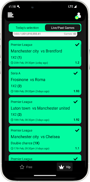 FootballWays betting tips Screenshot 0