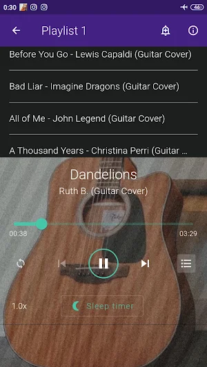 Fingerstyle Guitar Cover Screenshot 3