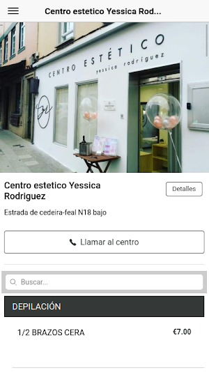Centro Estético Yessica Rodríguez Screenshot 0