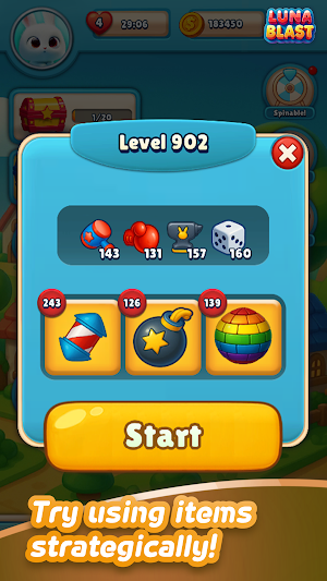 Luna blast : 3 match puzzle Screenshot 1