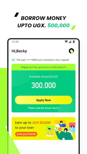 Quicksente - Online loan app Screenshot 1