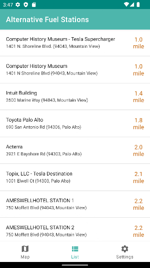 Alternative Fuel Stations USA Screenshot 1
