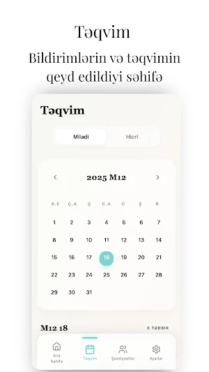 Azərbaycan Təqvimi Screenshot 1