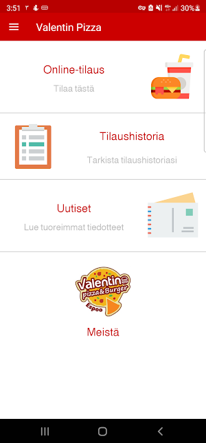 Valentin Pizza & Burger Espoo Screenshot 1