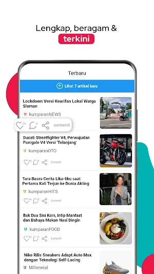 kumparan - Berita Indonesia Terkini Screenshot 1