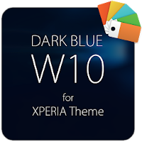 Dark Blue W10 for XPERIA Theme