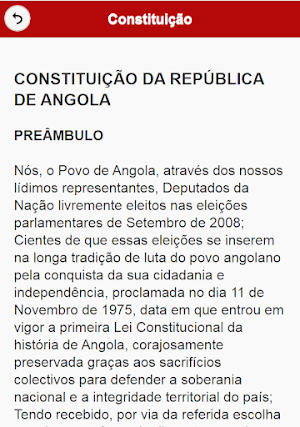 Constituição da Républica de Angola Screenshot 1