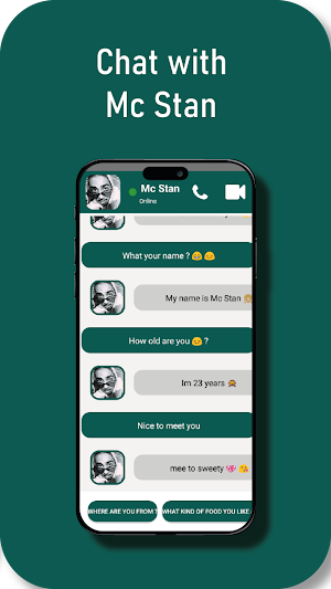 Mc Stan Fake Video Call Chat Screenshot 2