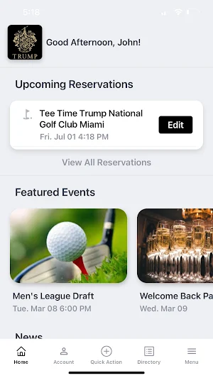Trump Golf Doral Screenshot 1