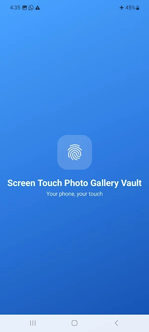 Screen Touch PhotoGalleryVault Screenshot 3