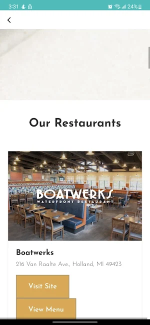 RedWater Restaurant Group Screenshot 2