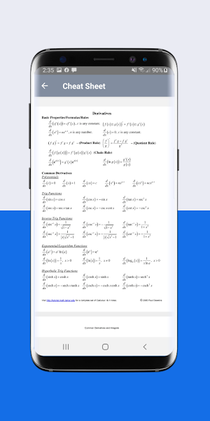Scientific Calculus Calculator Screenshot 1