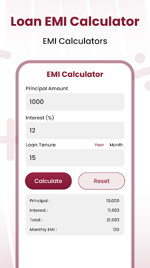LoanMate Pro - EMI Calculator Screenshot 3