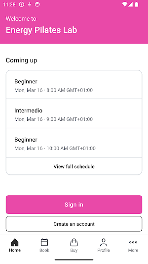 Energy Pilates Lab Screenshot 1