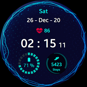 Music Pulse Watch Face Screenshot 0