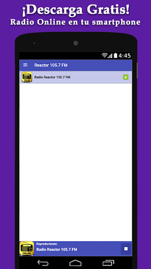 Radio Reactor 105.7 FM - Radio Online Screenshot 1