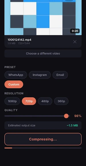 Video Compressor - Reduce Size Screenshot 3